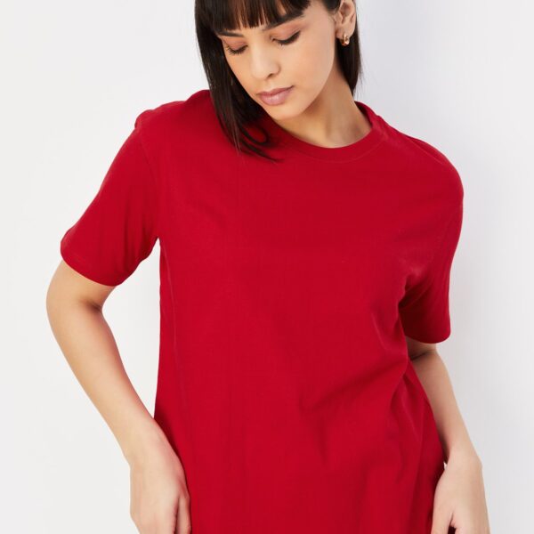Women Solid T-shirt - Image 5