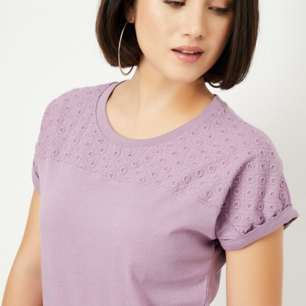 Women Embroidered Panel Top