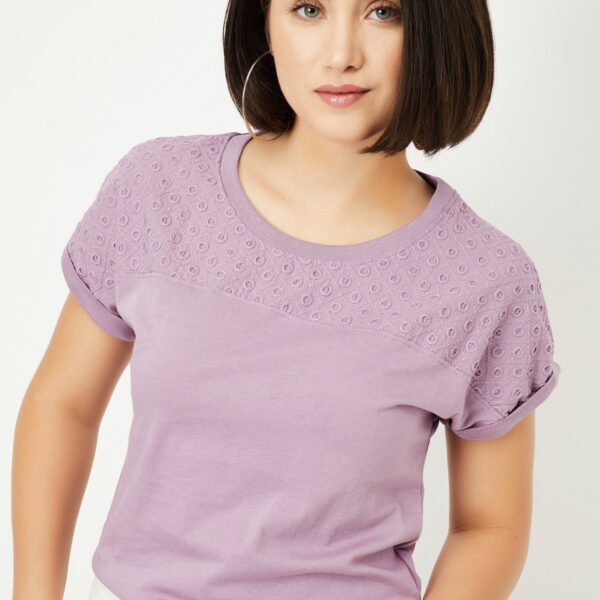 Women Embroidered Panel Top - Image 4