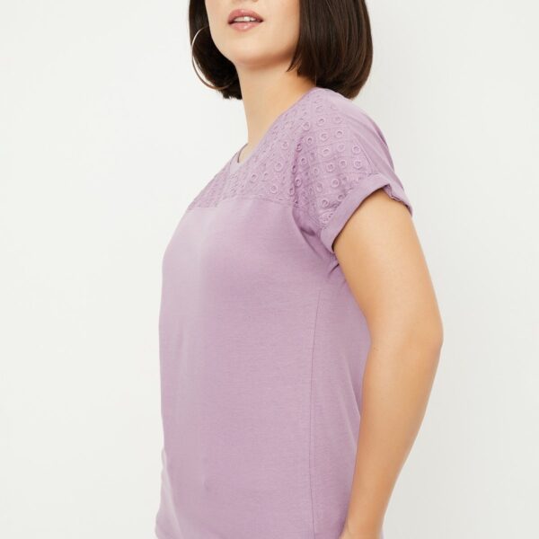 Women Embroidered Panel Top - Image 3