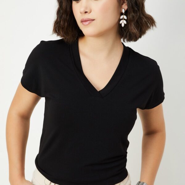 Women Solid T-shirt - Image 7