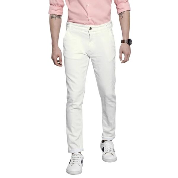 Men Slim Fit Solid Mid-Rise Stretchable Jeans - Image 6
